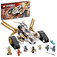 LEGO NINJAGO Legacy Ultra Sonic Raider 71739 Ninja Toy Building Kit with a Buildable Plane and Motorcycle Toy, Featuring 7 Collectible Minifigures