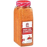 Lawry's Smoky Chile & Cumin Rub, 25 oz - One 25 Ounce Container of Smoky Chili and Cumin Flavored Rub Made of Chipotle Chili Pepper, Red Pepper, and Cumin for Beef, Chicken, and Grilled Vegetables
