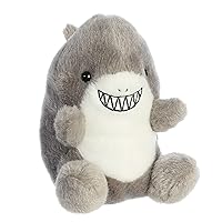 Aurora® Adorable Palm Pals™ Chomps Shark™ Stuffed Animal - Pocket-Sized Play - Collectable Fun - Gray 5 Inches