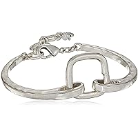 Lucky Brand Silver-Tone Square Link Bracelet