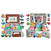 Kids Bath Bombs with Toys Inside - Gentle and Kid Safe - Family Pack