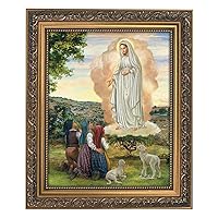 Christian Brands Inspirational Print Our Lady of Fatima, 14.0x12.0X 2.0, Ornate Gold Frame