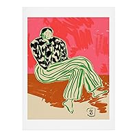 Society6 2021 Art Print, 11” x 14”, sandrapoliakov Calm Woman Portrait