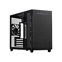 ASUS Prime AP201 Black MicroATX Supports 338mm Graphics Cards, 360mm Coolers, Standard ATX PSUs, Tool-Free Side Panels, Tempered Glass Front Panel, USB Type-C