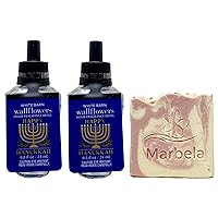 Happy Hanukkah 2 Pack Wallflowers Home Fragrance Refills - Marbela Sample Soap