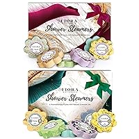 Fiora Naturals Shower Bombs Aromatherapy Gifts for Women-12 Shower Steamer Vapor Tablets with Essential Oils for Stress Relief Vaporizing Spa Shower, Bath Bomb for Shower, Shower Melts, Gift for women
