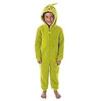 Dr. Seuss The Grinch Who Stole Christmas Matching Family Costume Pajama Sherpa Union Suit - Adult, Child, Toddler, Pets