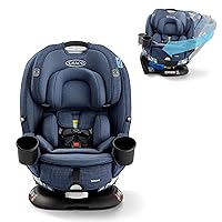 Graco Turn2Me 3-in-1 Rotating Convertible Car Seat, Rear to Forward Facing & Highback Booster, Easy Installation, Brighton