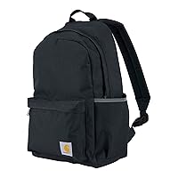 Carhartt 21L, Durable Water-Resistant Pack with Laptop Sleeve, Classic Backpack (Black), One Size