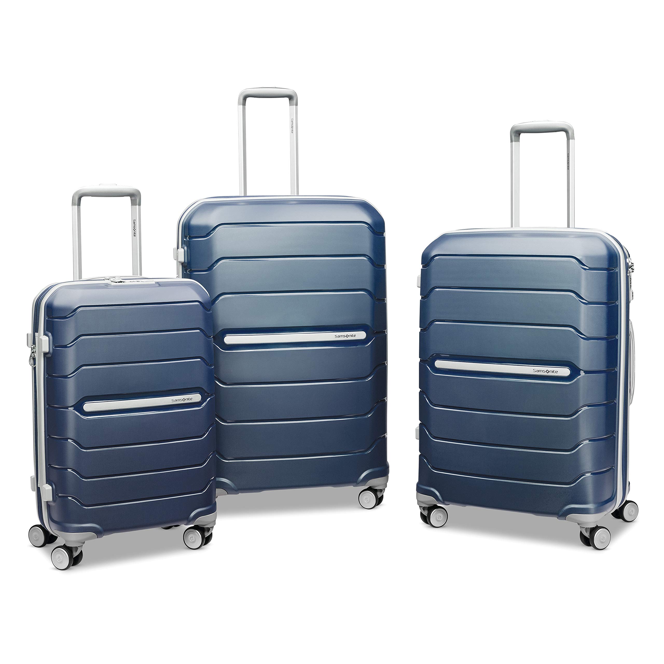 Samsonite Freeform Hardside Expandable with Double Spinner Wheels, Carry-On 21-Inch, Navy