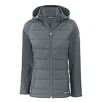 Cutter & Buck Ladie's Evoke Hybrid Eco Softshell Recycled Full Zip Womens Hooded Jacket