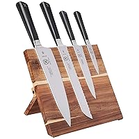 Mercer Culinary Züm 5-Piece Magnetic Board Forged Knife Set, Acacia