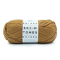 Lion Brand Yarn Basic Stitch (“Skein Tones”) Anti-Pilling Knitting Yarn, Yarn for Crocheting, Cedarwood, 555 Foot (Pack of 1)