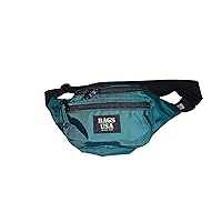 Fanny Pack Large Triple Compartment, Waist Bag, Durable Nylon Made in USA. (Forest green)