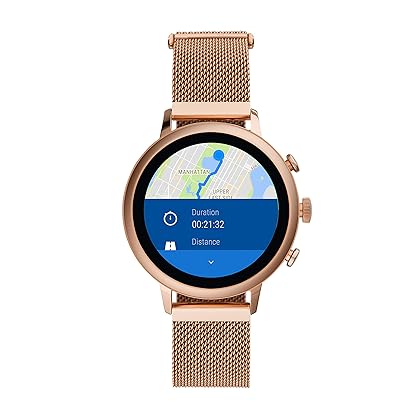 Fossil Women's Gen 4 Venture HR Stainless Steel Touchscreen Smartwatch with Heart Rate, GPS, NFC, and Smartphone Notifications