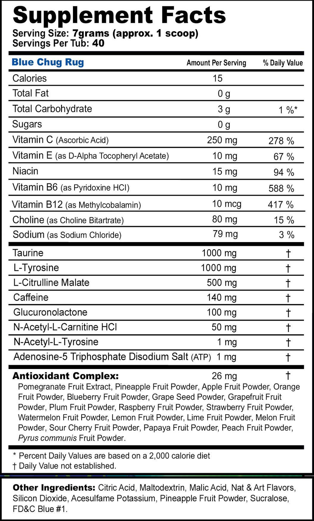 G Fuel Faze Rug Energy Powder, Sugar Free, Clean Caffeine Focus Supplement, Water Mix, Sour Blue Raspberry Flavor, with Focus Amino, Vitamin + Antioxidants Blend - 10.44 oz (40 Servings)