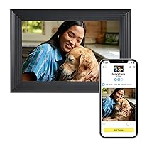 Aura Carver WiFi Digital Picture Frame | The Best Digital Frame for Gifting | Send Photos from Your Phone | Quick, Easy Setup in Aura App | Free Unlimited Storage | (Gravel)