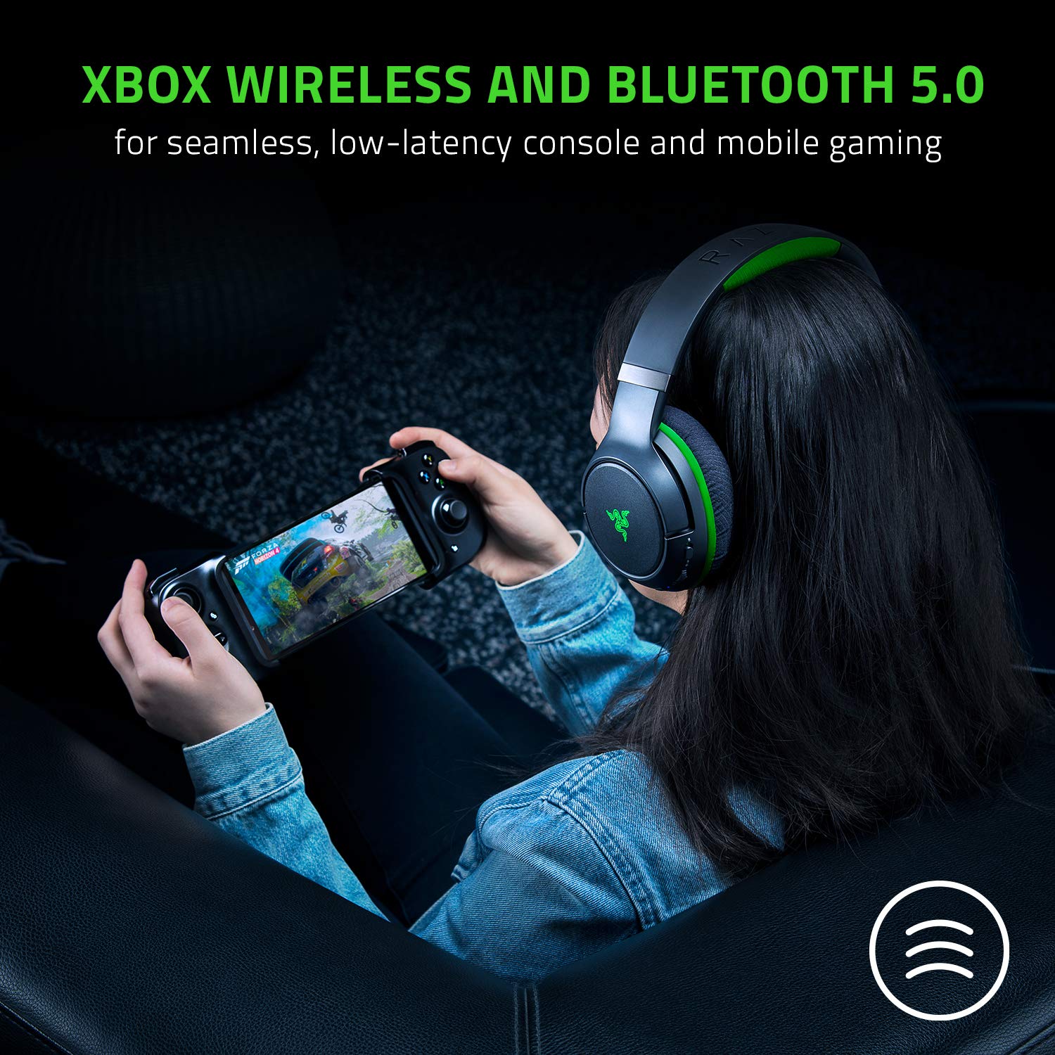 Razer Kaira Pro Wireless Gaming Headset for Xbox Series X | S: TriForce Titanium 50mm Drivers - Supercardioid Mic - Dedicated Mobile Mic - EQ and Xbox Pairing - Xbox Wireless and Bluetooth 5.0 - Black