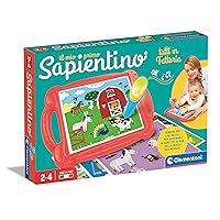 Clementoni - 16378 - Sapientino - Il mio Primo sapientino Farmhouse - Banquet with 24 Activity Cards, Interactive Pen (Batteries Included), Educational Game 2 Years Animals, Made in Italy
