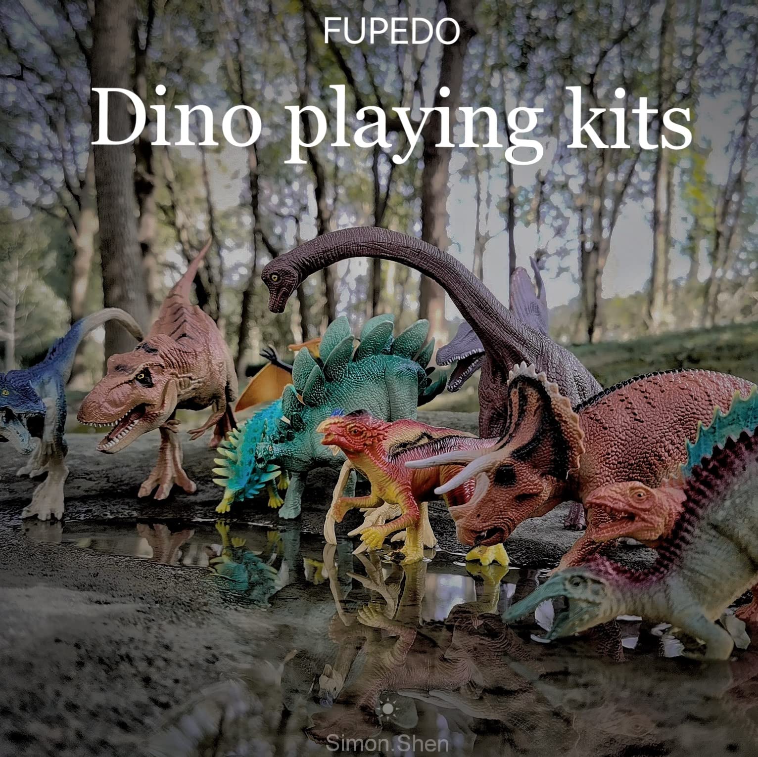 Dinosaur Toys for Kids 3-5 5-7 | 12Pcs 14-7Inch Realistic Dinosaurs Figures with Posters and Book | Kids Dinosaur Toys | Toddler Dinosaur Toy | Dino Toys | Kid Toys | Toddler Toys | Dino Toys for Boy