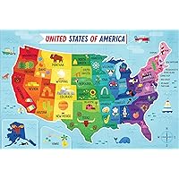Little Buffalo - Learning & Education - State Puzzle: USA Full Map for Kids Ages 4 and Up