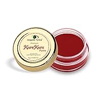 Organic Netra Sindoor/KumKum Paste - 100% Chemical Free, All Natural, No Lead, No Mercury, No Parabens, Water Resistant - 8 gm (RED)