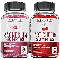 Atlantis Nutrition 60 Tart Cherry Gummies + 60 Magnesium Citrate Gummies