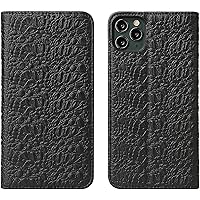 Wallet Case for iPhone 13/13 Mini/13 Pro/13 Pro Max, Classic Crocodile Pattern Leather Wallet Stand Folio Cover with Card Slots Kickstand Powerful with Magnetic (Color : Black, Size : 13 6.1
