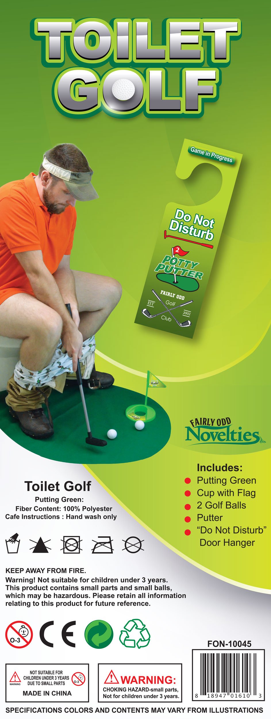 Potty Putter Toilet Time Golf Game - Fairly Odd Novelties