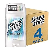 Men's Deodorant, Ocean Surf, 3 Ounce, 4 Pack, Packaging may Vary