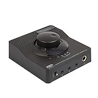 Syba Sonic 24bit 96KHz USB DAC Stereo Headphone Amplifier 2 Stage EQ Digital/Coaxial Output and RCA Output SD-DAC63116