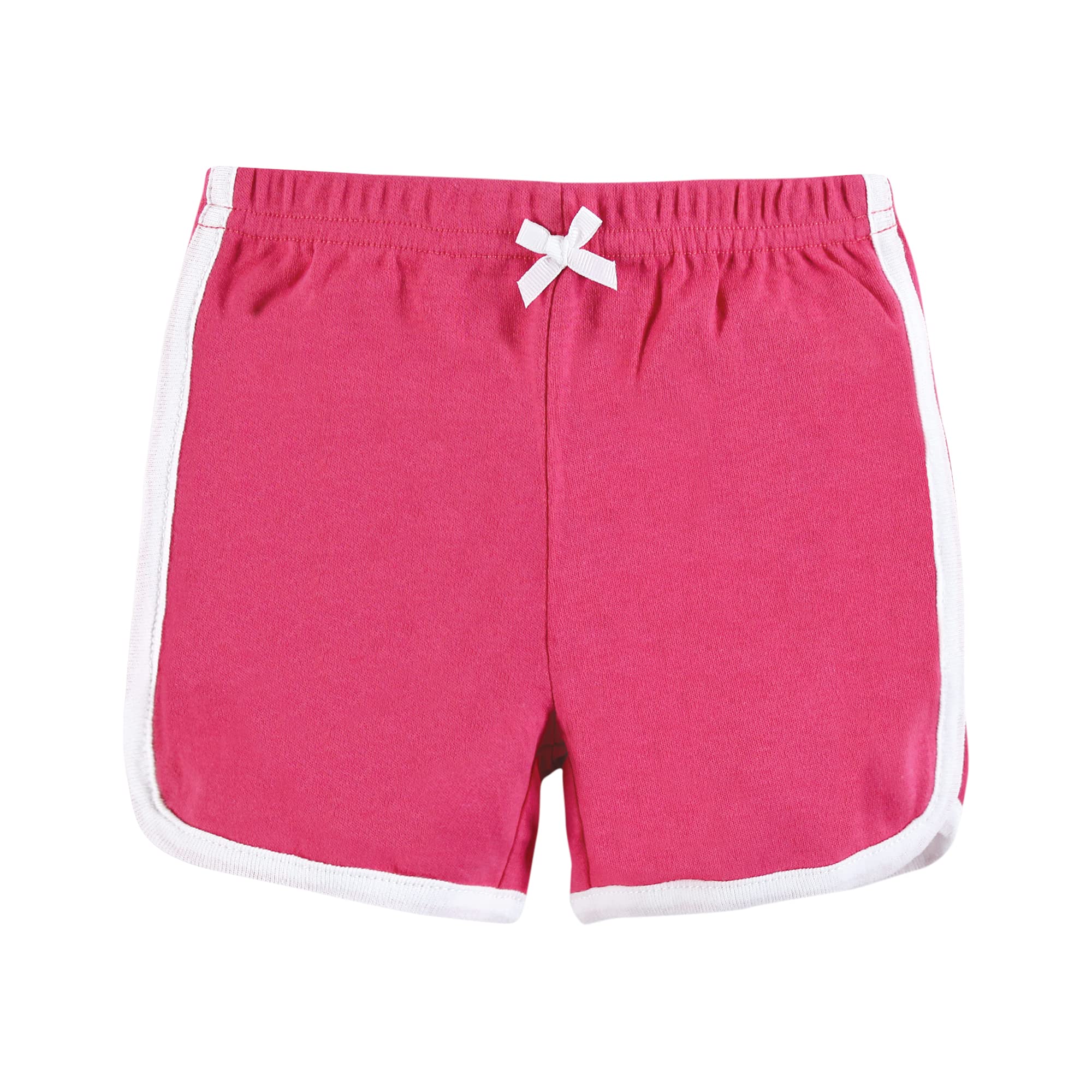 Hudson Baby Unisex Baby and Toddler Shorts Bottoms 4-Pack, Pink Black, 3-6 Months