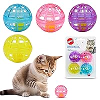 by Ethical Products - Classic Cat Toys for Indoor Cats - Interactive Cat Toys Balls Mice Catnip Toys - Alternative to Wand Toys and Electronic Cat Toys - Lattice Ball Multi Pack Small