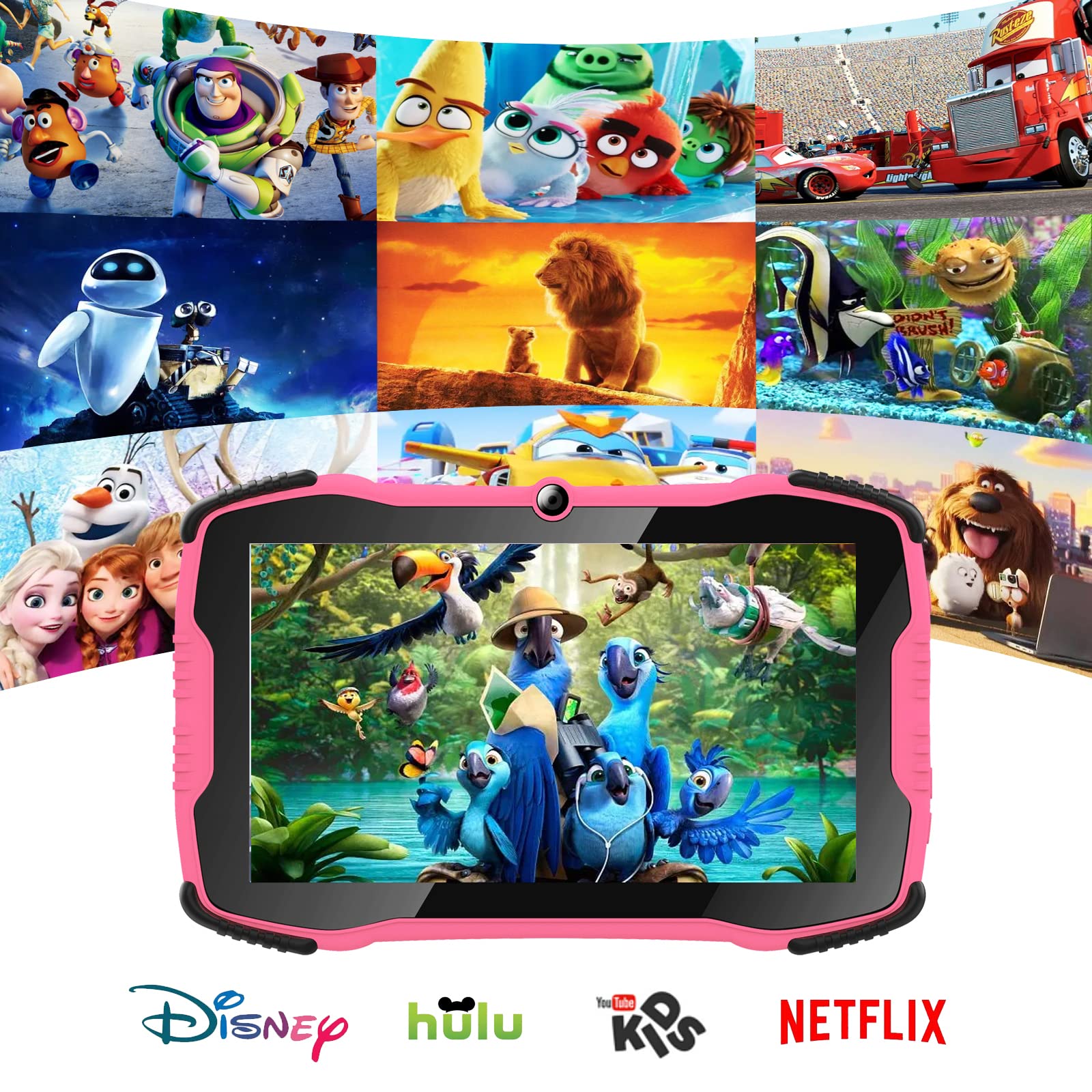 Kids Tablet 7 inch Tablet for Kids 2GB 32GB Android 11.0 Toddler Tablet for Toddlers,Childrens Tablet with WiFi Dual Camera Kid-Proof Case Kids Learning Tablet Parental Control YouTube Netflix