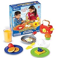Pretend & Play Rise & Shine Breakfast - 21 Pieces, Ages 3+ Pretend Play Food for Toddlers, Preschool Learning Toys, Kitchen Play Toys for Kids