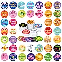 150 Packs Plastic Positive Affirmation Chips with 50 Motivational Sayings Waterproof Kindness Coins for Classroom Encouragement Prizes AA NA Chips, Double Sides Printed, 1.57 Inch (Lively Style)