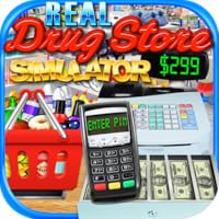 Real Drugstore, Credit Card & Cash Register Simulator - Kids Supermarket Games FREE