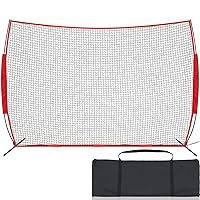 Lacrosse Net Sports Barrier Nets for Lacrosse Soccer Baseball Basketball Hockey Barricade Backstop Net Sports Netting with Carry Bag for Backyard