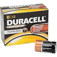DURACELL Standard Battery, D, Alkaline, PK12
