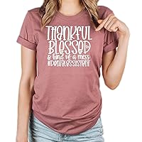 Thankful Blessed and Kind of Mess Dental Assistant Thanksgiving Funny Gift Shirt