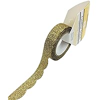 Best Creation Glitter Tape Design Scallop - Gold, 15Mm5M