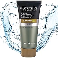 Premier Dead Sea Facial Cleanser for Men | Daily Face Wash skin care with Natural Extracts & Minerals | Relaxes, Purifies, Refreshes | No More Dry skin 4.2fl.Oz.