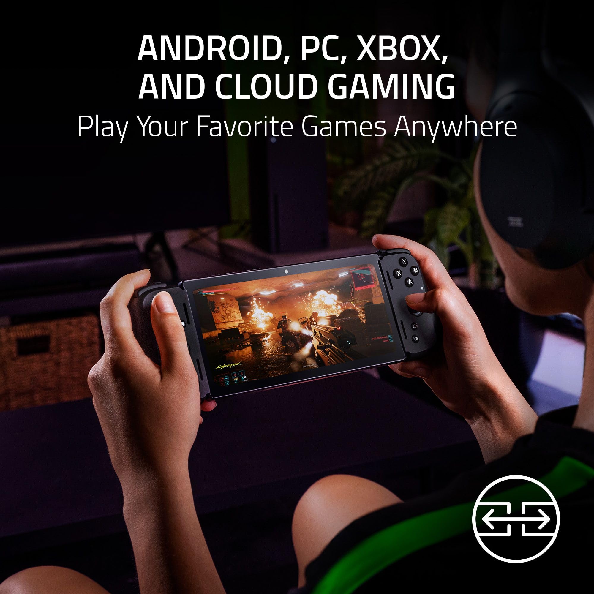 Razer Edge WiFi Gaming Tablet: Snapdragon G3X Gen 1 - Console-Class Control with HyperSense Haptics - 6.8” 144Hz AMOLED FHD+ Touchscreen - Android, PC, Xbox, Cloud Gaming - Powered Nexus App