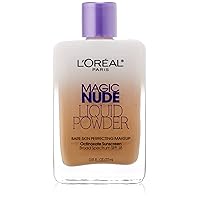Magic Nude Liquid Powder Bare Skin Perfecting Makeup SPF 18, True Beige, 0.91 Ounces