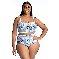 La Blanca Women's Bandeau Midkini Swimsuit Top