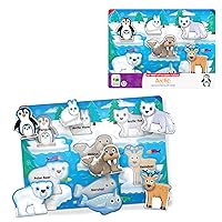 The Learning Journey My First Lift & Learn - Artic 7 Piece Tray Puzzle | Educational Puzzle for Toddlers Ages 2-5 | Fun Tray Puzzle for Boys & Girls | Award Winning Educational Toys