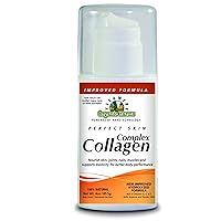 Collagen Hydrolyzed - Perfect Skin - Net Wt. 4oz./ 85.5g Body Cream/Transdermal Use Only - Nourishes and Revitalizes Your Body - 100% Natural Improved Formula.