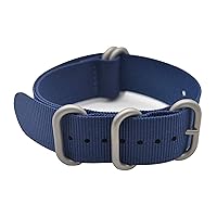 ArtStyle Watch Band with Colorful Nylon Material Strap and Heavy Duty Brushed Buckle