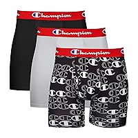Champion Men's Underwear Boxer Briefs, Everyday Active, Lightweight Stretch, Multi-Pack