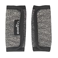 Evenflo Reversible Strap Covers for Strollers, Grey Melange, Universal Size Fits Most Strollers
